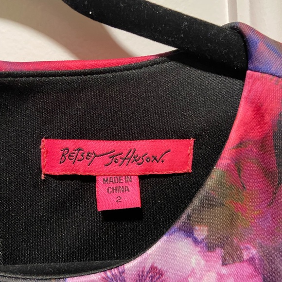 Betsey Johnson sheath floral midi dress - Picture 4 of 4